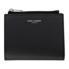 Saint Laurent Black Zippered Card Holder