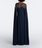 Carolina Herrera Embellished crêpe gown