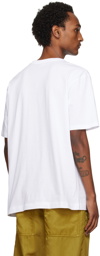 Dries Van Noten White Dropped Shoulder T-Shirt