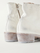 424 - Leather Boots - White