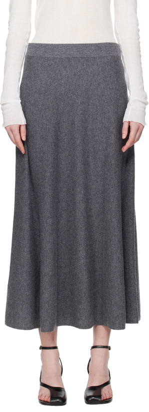 Photo: LISA YANG Gray Torie Midi Skirt
