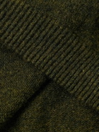 Noah - Shetland Wool Cardigan - Green