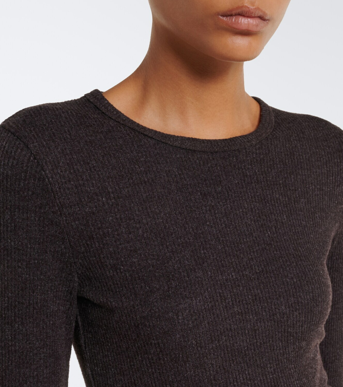 Agolde Delphi ribbed-knit top