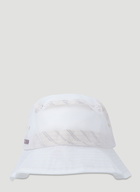 Mesh Bucket Hat in White