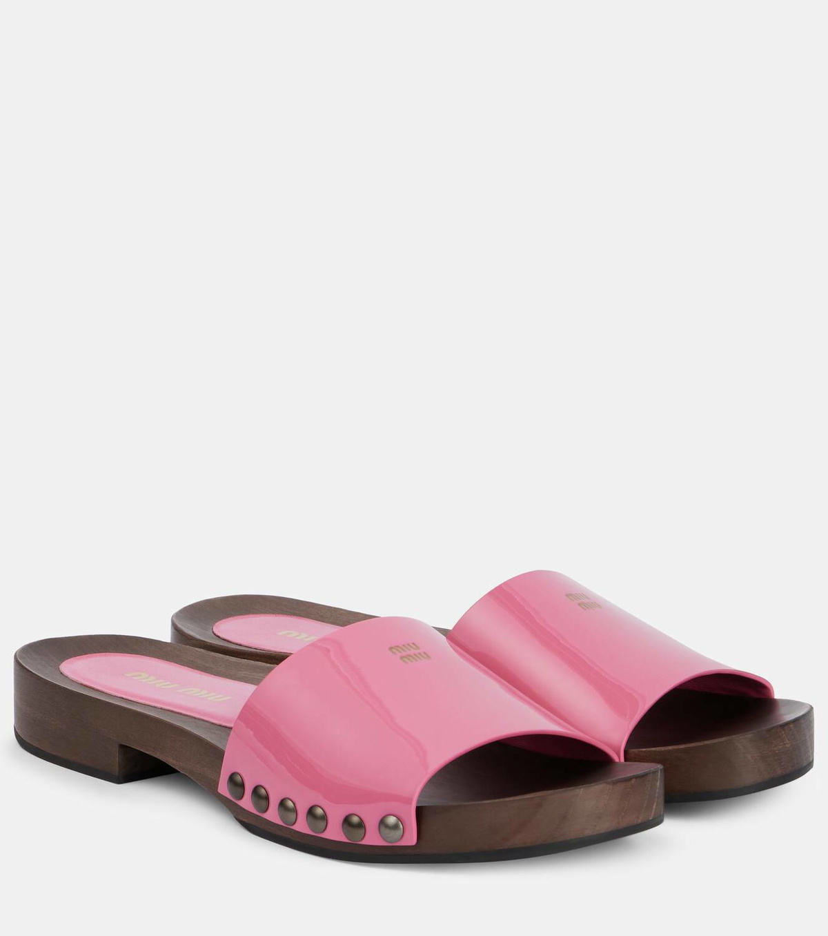 スリッポン Miu Miu PATENT LEATHER CLOGS 0400022953433_BLACK?wid=600&