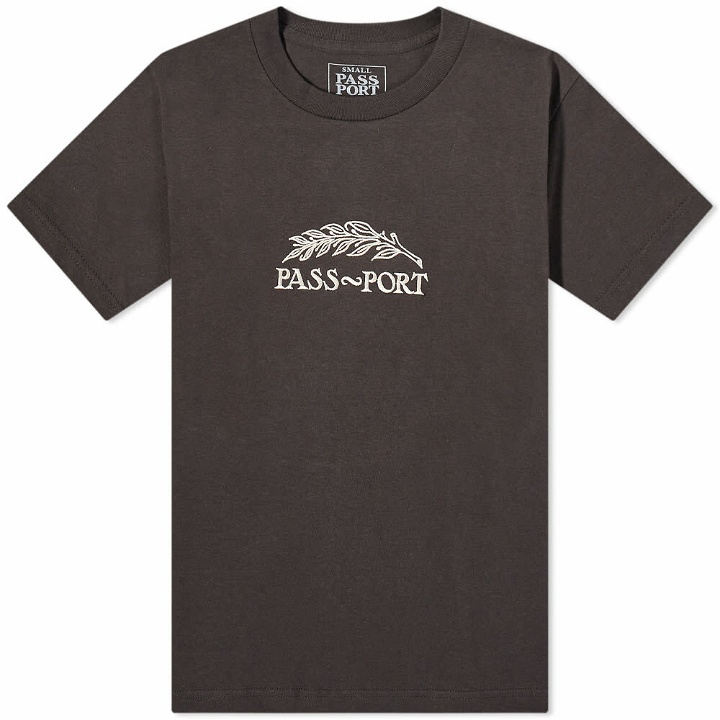 Photo: Pass~Port Men's Quill Embroidery T-Shirt in Tar