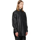 Julius Black Coated Big Shirt