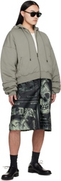 LU'U DAN Black Wide Leg Shorts