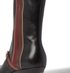 Gucci - Horsebit Colour-Block Leather Boots - Black