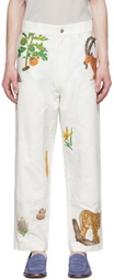 ADISH Off-White Small Talk Studio Edition Cotton Trousers