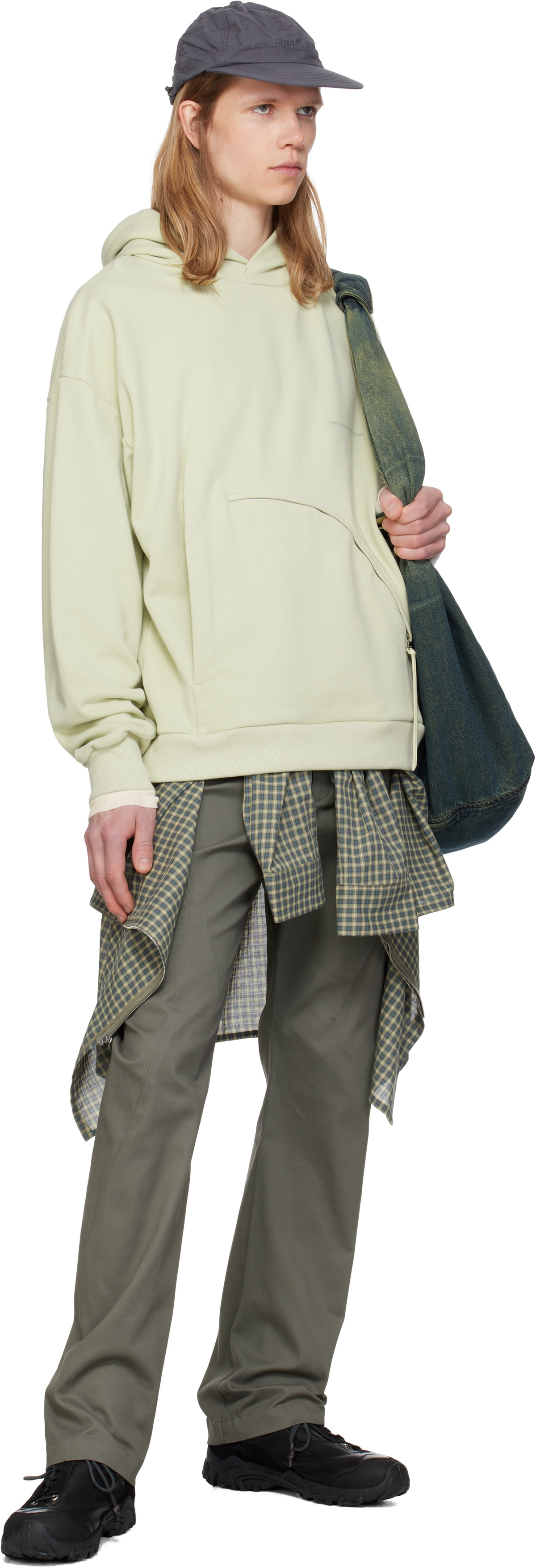 POST ARCHIVE FACTION (PAF) Yellow 8.0 Center Hoodie