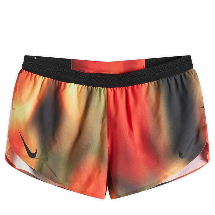Photo: Nike Running Nike Aeroswift Entry Short in Lemon/Crimson/Black