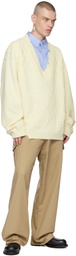 AMBUSH Off-White Destroyed Rib Knit Sweater
