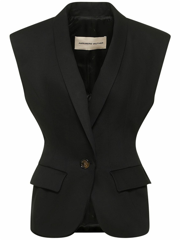Photo: ALEXANDRE VAUTHIER - Couture Twill Fitted Vest