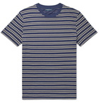 Frescobol Carioca - Leblon Striped Cotton and Linen-Blend T-Shirt - Blue