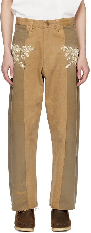 Photo: Kartik Research SSENSE Exclusive Tan Trousers