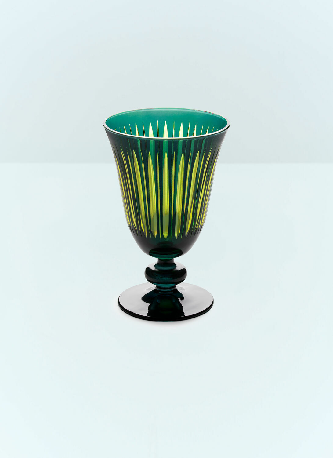 L'Objet Set Of Four Prism Wine Glasses