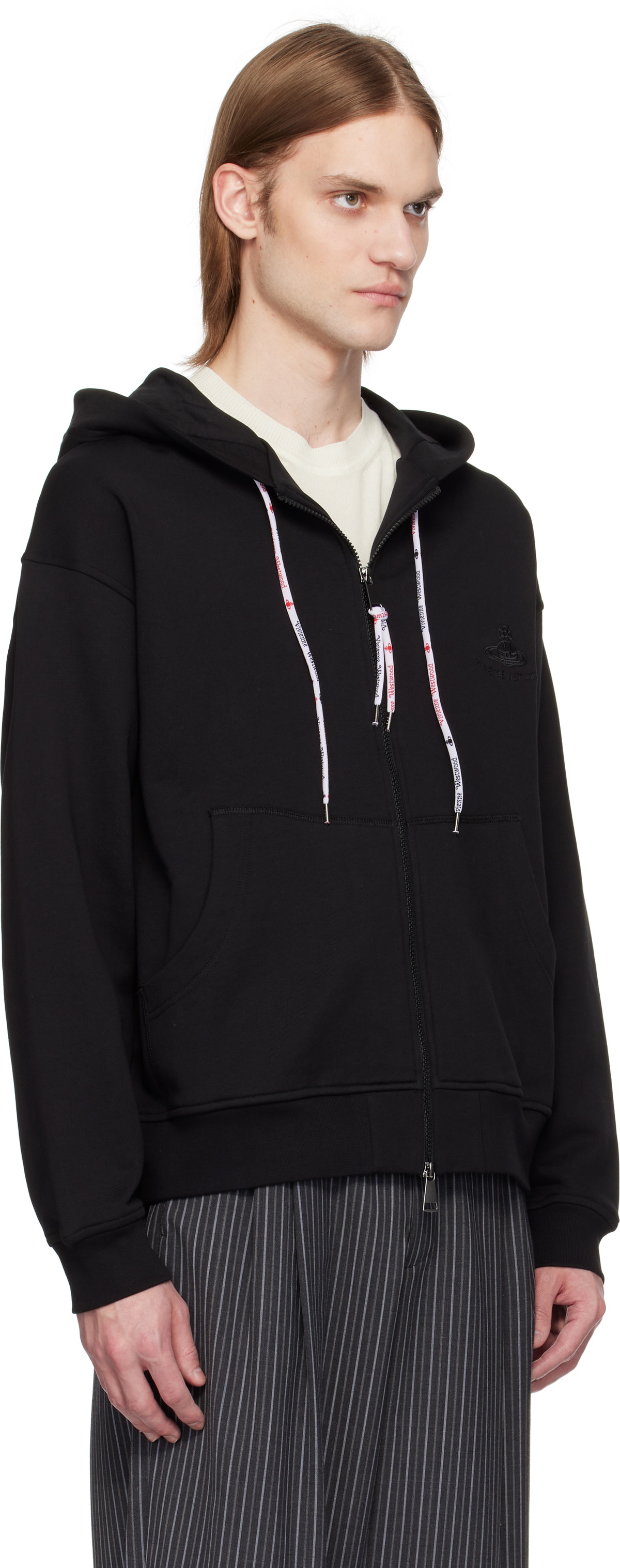 Vivienne Westwood Black Rugged Zip Hoodie Vivienne Westwood