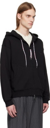 Vivienne Westwood Black Rugged Zip Hoodie