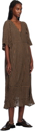 Henrik Vibskov Brown & Black Pump Midi Dress