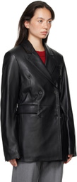 Loulou Studio Black Benetra Leather Jacket
