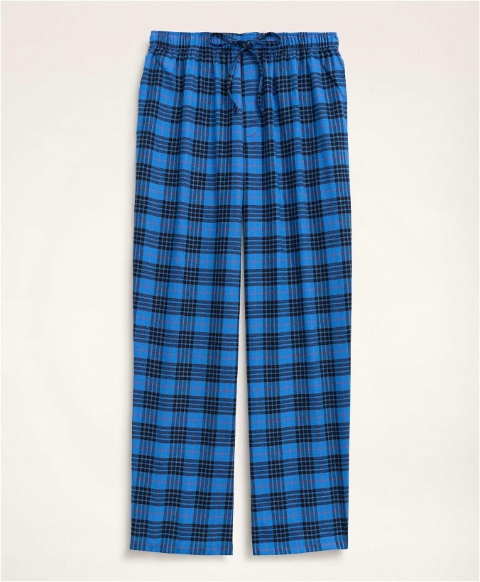Photo: Brooks Brothers Men's Cotton Flannel Tartan Lounge Pants | Blue