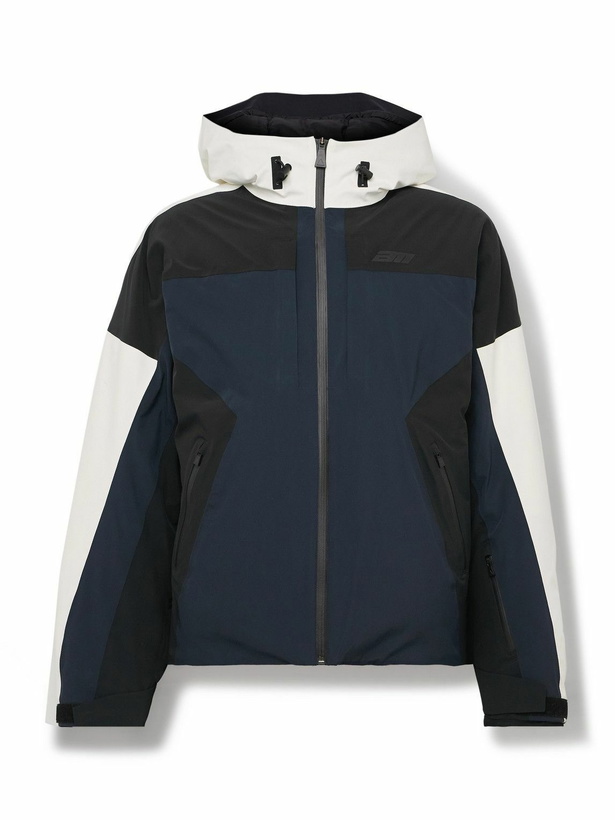 Photo: Aztech Mountain - Extreme Colour-Block Hooded Down Ski Jacket - Blue