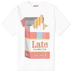 Late Checkout Men's Tobacco T-Shirt in White