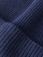 John Smedley - Sunday Ribbed Cashmere and Wool-Blend Beanie