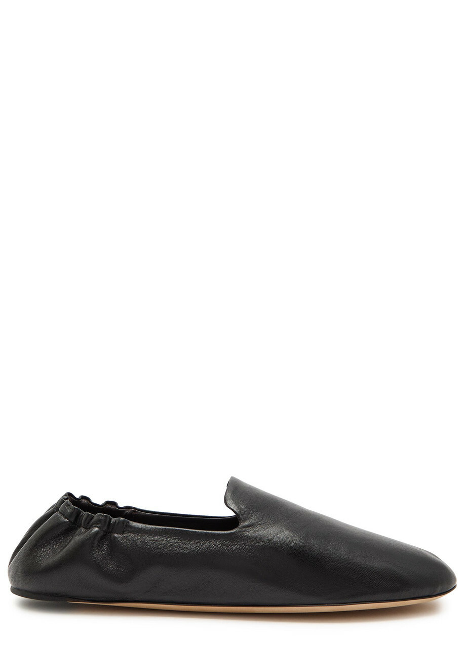 The Row Eva Two leather ballet flats The Row