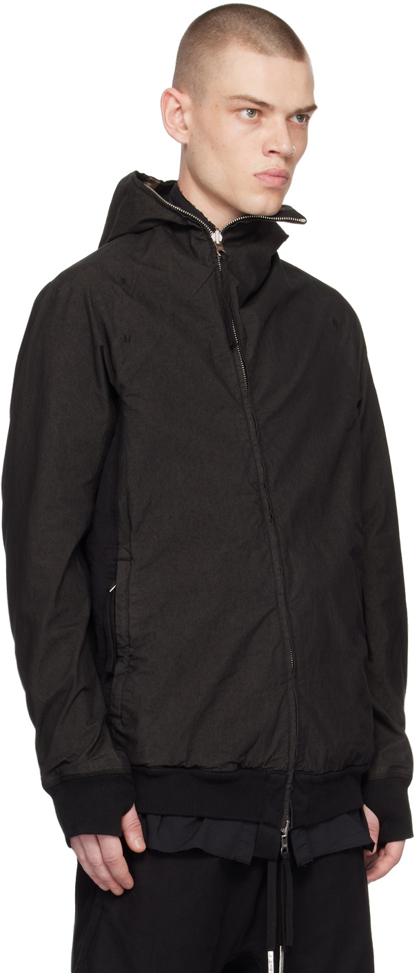 Boris Bidjan Saberi Black Reversible Hybrid Jacket Boris Bidjan Saberi