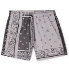 AMIRI - Mid-Length Bandana-Print Swim Shorts - Gray