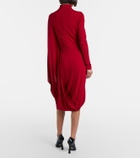 Stella McCartney Caped crêpe jersey minidress