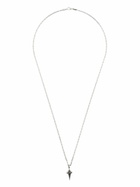 Stephen Webster Sterling Silver New Cross Black Diamond Necklace