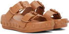 At.Kollektive Tan Natacha Ramsay Levi Edition Studded Two Sandals