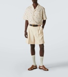 Valentino Wool gabardine Bermuda shorts