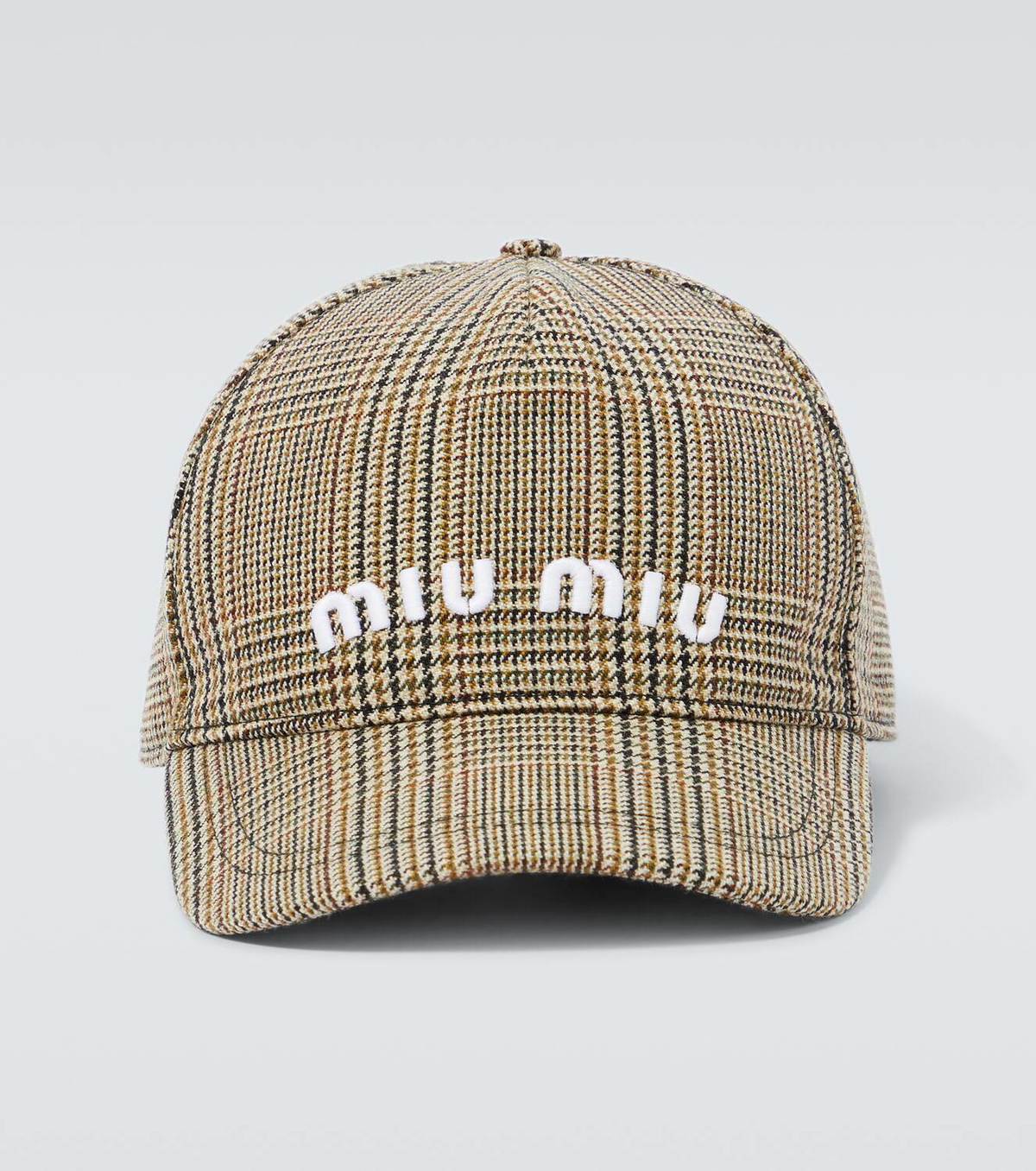 【MIU MIU】BASEBALL CAP Miu Miu Logo-embroidered Baseball Cap In Green | ModeSens