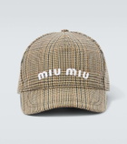 Miu Miu Logo cotton baseball cap