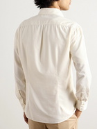 Brunello Cucinelli - Button-Down Collar Cotton-Corduroy Shirt - Neutrals