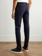 Zegna - Roccia Straight-Leg Cotton Trousers - Blue