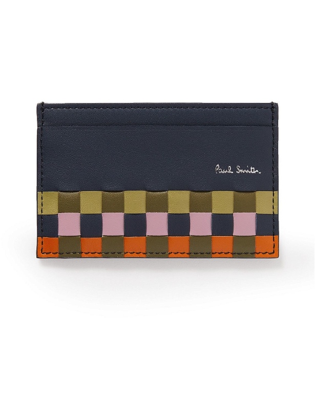 Photo: Paul Smith - Screen Check Woven Leather Cardholder