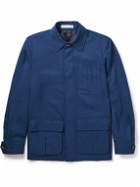 UMIT BENAN B - Explorer Slub Linen Shirt Jacket - Blue