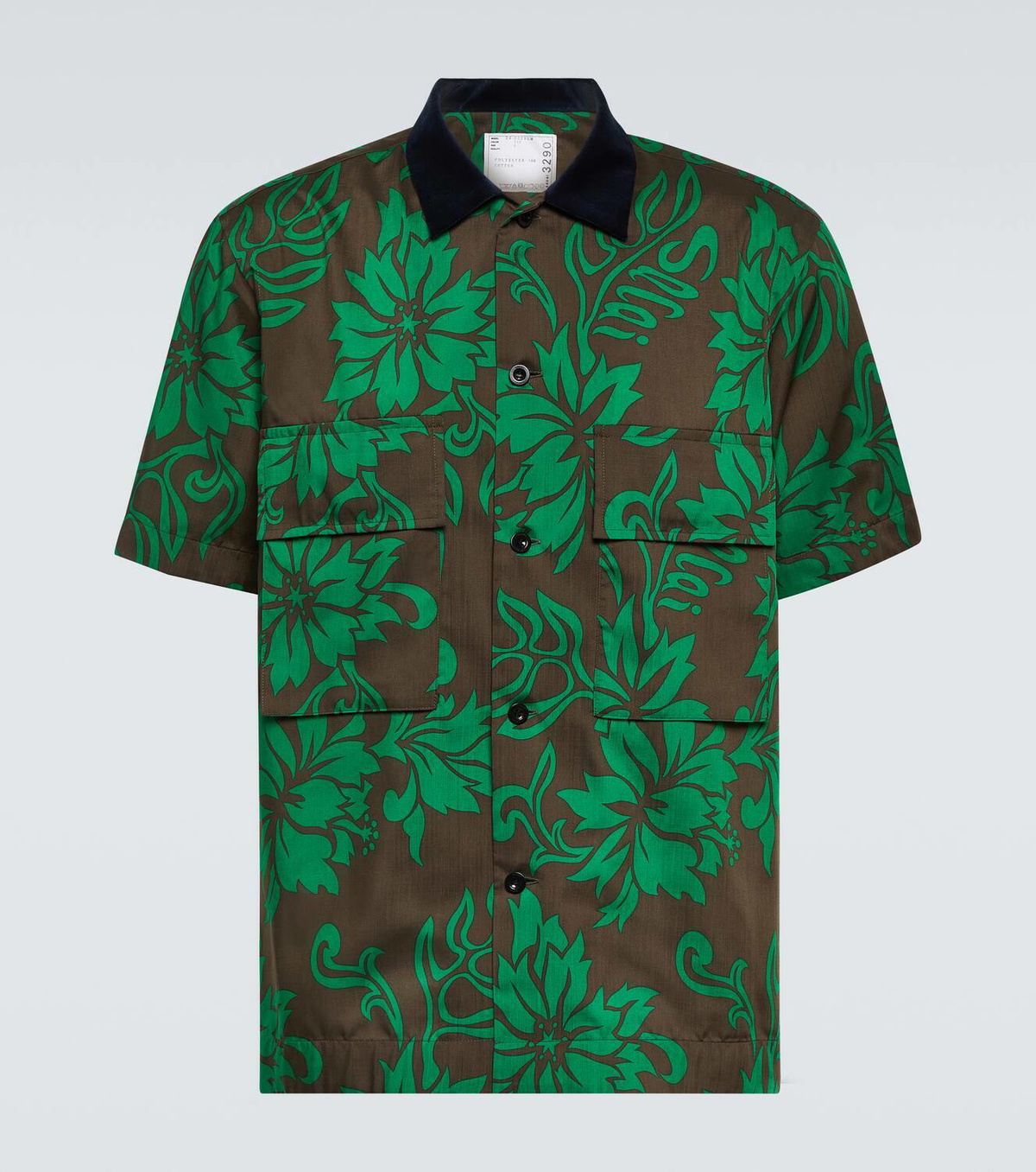 Sacai Floral bowling shirt