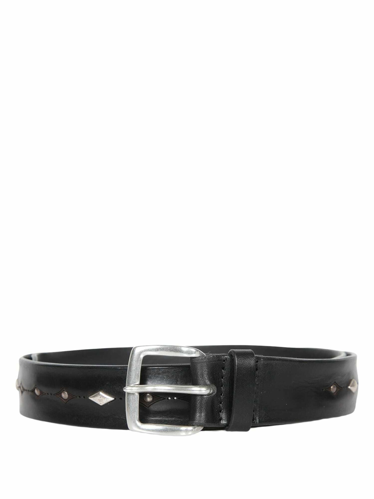 Orciani Bull Soft Black Studded Belt
