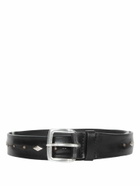 Orciani Bull Soft Black Studded Belt