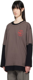 Magliano Black & Brown Trauma Long Sleeve T-shirt