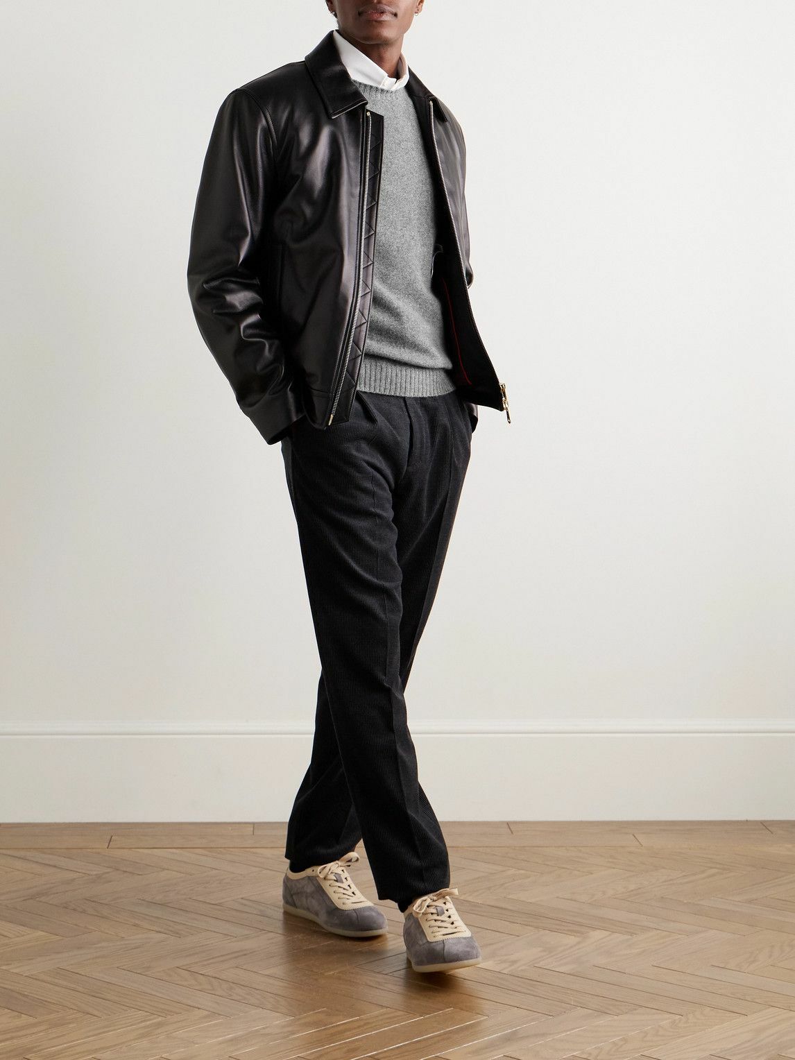 Boglioli - Wool and Cashmere-Blend Sweater - Gray