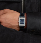 Jaeger-LeCoultre - Reverso Tribute Hand-Wound 27mm Stainless Steel and Leather Watch - Men - Blue