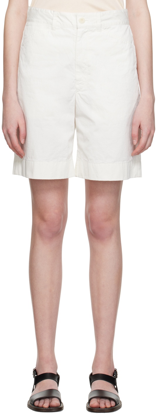 Photo: LEMAIRE White Chino Shorts