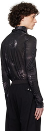 CARNET-ARCHIVE Black Digital College: Bird Eyes & Human Faces Turtleneck